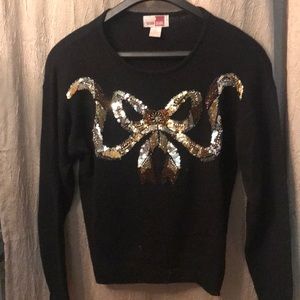 Holiday Sweater sequins and beading M